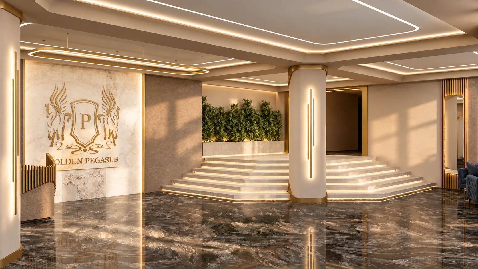A welcome,
before your door.