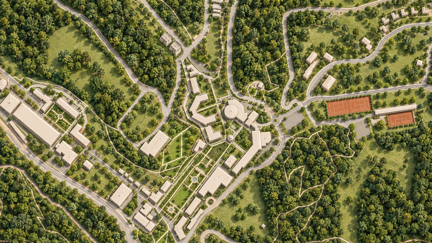 Artistic map based on geographic data.